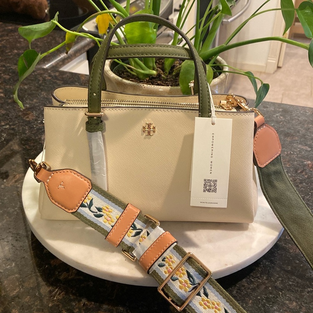 NWT Tory Burch Emerson Color Block Mini Tote